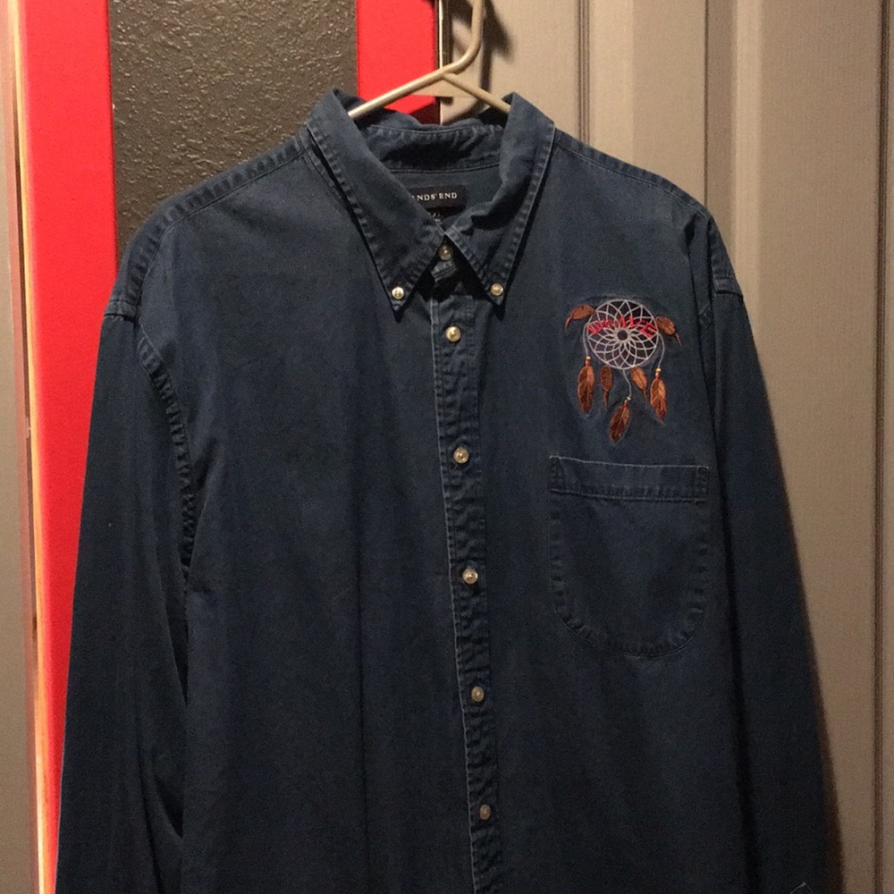 Vintage style light jean shirt “We AVE”